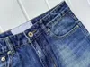 Diseñador Bordado Anagrama Jeans Mujer Moda Femme Primavera Verano Jeans Moda Cintura alta Pierna ancha Flare Pantalones rectos Estilo casual Pantalones sueltos