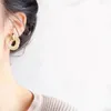 Hoop Earrings Fashion Trend Unique Design Elegant Delicate Fine Mesh Twist Zircon Headphones Ladies High Jewelry Party Gifts Wholesale