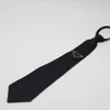 Triangle Necktie Mens Bolo Designer Prad Man Teenager Formal Clothes Mini Ladies Leather Strap Fashion Black Neck Tie PJ046 Q2