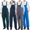 Herrbyxor Spring Autumn Fashion Nya manliga målare overalls overalls Dungarees Men Bib and Brace Work Engineers Overalls W0325