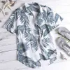 Chemises décontractées pour hommes Hawaiian Mens Summer Floral Print Beach Short Sleeve Luau Tops Holiday 230325
