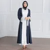 Etniska kläder muslimska abaya mode ihåliga ut löst långslutna klänning enkel mantel dres elegant 230324