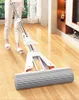 Mops Collodion Mop Foldable Water Free Hand Washing Squeeze Cotton Head Replace Home Tiles Wood Household Cleaning Wringer Mopping 230324