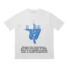 T-shirt damski letnia Rhudes Designers for Men Tops Letter Polos Hafting