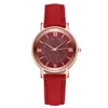 Orologi da donna di lusso HBP cinturino in pelle rossa originale orologi da polso sportivi casual movimento al quarzo orologio da donna quadrante sottile in oro rosa