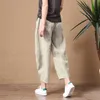 Женские брюки S Shimai Cotton Linen Elastic Tan Taist