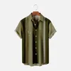 Men's Casual Shirts Mens Printed Hawaiian Short Sleeve Button Down Beach Shirt For Man Under Extra Small Men Long T
