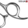 Hair Scissors TITANProfessional hairdressing scissors 7 inch cutting vg10 japanstainless steel salon barber tool 230325