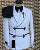 New Desgin Two Pcs Set Tuxedo Jacket Pants 2023 Fashion Men's Casual Boutique Chinese Style Blazers