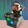Electric/RC Animals Children Toys DJ Rock Pig Electric Doll Toys Light Music Fun Electronic Party Doll Pig Waddles Dances Musical Toys For Baby Gift 230325