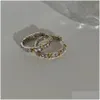 Sieraden Choucong Clip Earring eenvoudige mode 18K Wit goud vulronde Cut Topaz CZ Diamond Gemstones Women For Lover Drop D DHJY1