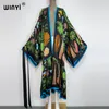 Женские купальники Winyi Bikini Cover-Ups Black Retro Fashion Print