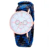 Orologi da polso Gnova Platinum Knit intrecciato numeri romani etnici orologio da donna casual quadrante dorato rosa orologio da polso moda donna ragazze teenager fantasia