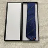 Luxury New Designer Men's Letter 100% Tie Silk Necktie black blue Aldult Jacquard Party Wedding Business Woven Fashion Design Hawaii Neck Ties With box 1137