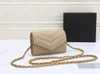 Envelop Tas Ketting Mini Lady Cross Body Bag Luxe Beroemdheid Banket Mode Tassen Designer Zwart Wit Abrikoos Portefeuilles Maten 14*3*8 cm