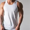 Hommes Débardeurs Casual Mesh Respirant Workout Gym Gilet Muscle Sans Manches Sportswear Chemise De Mode Bodybuilding Fitness 230324