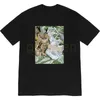 Camiseta de designer de verão, mulher de luxo, mulher, impressão tees masculinos de mangas curtas de pólo
