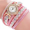 ساعة اليد الفاخرة للنساء الأزياء غير الرسمية Quartz Quartz Rhinestone Watch Bracelet Ladies Girl 2023 ClockWristwatches