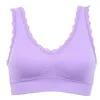 Canotte Canotte Donna Reggiseni traspiranti Reggiseno solido Senza cuciture Fitness Top in pizzo Biancheria intima Bella Taglia S M L XL XXL 3XL Y6