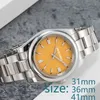 Womens Watch Oyster Perpetual Automatic Mechanical Watchs 31mm 36mm 41mm rostfritt stål Super Luminous Sapphire Lady Watchs Par