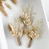 Dekorativa blommor mini pampas gipsophila naturlig torkad blommor bevarad bukett för babysbreath hem bröllop dekoration pografi