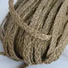 Decorative Flowers 1PC 5M 5 Strand Natural Straw Material Rattan Weaving Braid Materials For Furniture Bag DIY Handmade Decor Craft