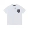 T-shirts d'été pour hommes noir blanc coton t-shirts décontractés chemise à manches courtes Hip Hop Streetwear mode t-shirts