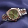 Relógio masculino relógios RLX 41mm Gold rosa Movimento mecânico automático de aço inoxidável de alta qualidade Presidente clássico Sapphire Ratches Original Box Designer Watch Watch