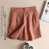 Shorts pour femmes Shorts en coton et lin Étudiants d'été pour femmes Version coréenne Lâche et mince Casual Sports Home Linen Pantalon à jambes larges 230325