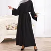 Vêtements ethniques 2 pièces assorties ensembles musulmans Hijab robe plaine Eid Abayas pour femmes Dubai Open Abaya Turquie robes intérieures Ramadan Islam 230324