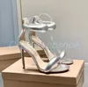 2023 nowy Gianvito Rossi luksusowe sandały 10.5cm kobieta slajdy projektant lato mężczyzna pantofel szpilki seksowna sukienka buta pasek na kostkę darmowa wysyłka