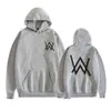 Bluzy męskie Nowe Allen Walker Pullover Alan Walker Audio Hoodie Męskie i damskie bluza z kapturem