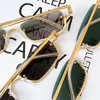 Halbrandlose, diamantgeschliffene, lilafarbene Sonnenbrille für Damen und Herren, geschnitzte Outdoor-Fahrbrille, 1278, modisch, sexy, kleine Brille, Designer-Sonnenbrille aus goldfarbenem Metall
