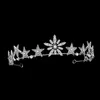 Clips de cheveux Barrettes Bling Star Crystal Tiaras and Crowns Bandbands For Women Royal Princess Diadem Bride Noiva Bridal Wedding Jewelry