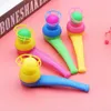 New 6pcs Pipe Ball Party Gifts Colorful Magic Blowing Pipe Floating Ball Children Toys Party Favors Birthday Present for Kids