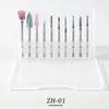 Nail Art Kits Drill Bits Set 10PCS Cuticle Remover With Storage Box For Manicure Home Salon