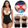 Kvinnors Shapers Kvinnors Shapewear midja Trainer Bodysuits Slimming Underwear Seamless Full Body Shaper Firm Control Bodybriefer Postpartum FaJas 230325