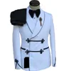 New Desgin Two Pcs Set Tuxedo Jacket Pants 2023 Fashion Men's Casual Boutique Chinese Style Blazers