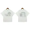 Rhude Luxury BrandバージョンメンズTシャツ夏のTシャツファッションデザイナーカジュアルコットン高級服ストリートショーツスリーブ服