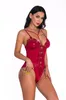 Dames jumpsuits rompertjes sexy halter kanten bodysuit dames club zwart backless diepe v-hals body top romper feminino zomer feest band overall wit 230324