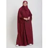 Vêtements ethniques Abaya à capuche Femmes musulmanes Prière Vêtement Hijab Robe Robe arabe Overhead Kaftan Khimar Jilbab Eid Ramadan Robe Vêtements islamiques 230325