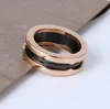 Hoogwaardige paar ring ontwerper Design roestvrij staal zwart -witte keramische ringen mannen en vrouwen Valentijnsdag geschenkringen voor vrouwelijke heren trouwringen