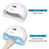 Secadores de uñas Secador Lámpara LED UV para curar todo el esmalte de gel con detección de movimiento Manicura Pedicura Salón Herramienta BNYT 230411