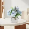 Fiori decorativi Artificiale Ortensia Fiore Simulazione Composizione floreale Vaso Decorazione