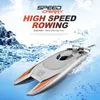 Barcos ElectricRC 30 kmh RC Boat 24 GHz de alta velocidade Speedbota Speedbox Control Remote Ship Game Toys Toys Crianças Presente 230325