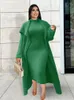 Women's Plus Size Pants Women Clothing Winter Outwear Long Sleeve Thick Overcoat with Dress Two Piece Ladies Large Matching Sets Fleece Suit 230324