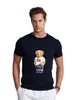 R Luxury Designer Men's Short Sleeve t shirt with Bear Print, Fashionable and Oversized in Cotton, Sizes S-3XL for Summer.