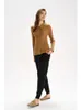 Magliette da donna Tees Autumn e Winter Light Luxury Fashion Lazy Merino 100 Wool Polo Camel Cardigan 230324