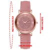 Wristwatches Simple And Stylish Red Gypsophila Watch Ladies Fashion Sun Pattern Roman Scale Quartz Luxury Top Gift