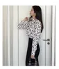 Damskie bluzki w stylu roboczym elegancka bluzka puff rękawa koreańska elegancka wiosenna moda bok kracła